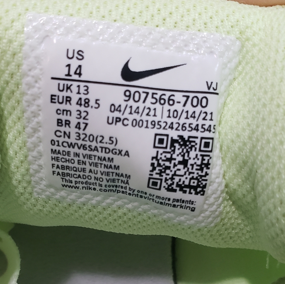 Nike Zoom Rival D 10 Baraly Volt Hyper Orange Men's spike running shoes size 14 - Picture 8 of 8